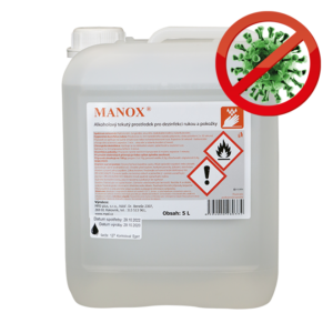 MANOX Dezinfekcia – roztok na ruky s alkoholom 5 l